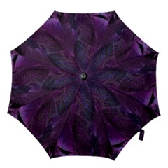 Feather Pattern Texture Form Hook Handle Umbrellas (large)