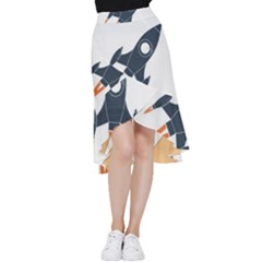 Img 20230716 190400 Img 20230716 190422 Frill Hi Low Chiffon Skirt