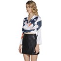 Img 20230716 190400 Img 20230716 190422 Long Sleeve Tie Back Satin Wrap Top View2
