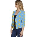 Rubber duck pattern Women s Casual 3/4 Sleeve Spring Jacket View2