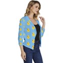 Rubber duck pattern Women s Casual 3/4 Sleeve Spring Jacket View3