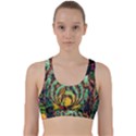 Monkey Tiger Bird Parrot Forest Jungle Style Back Weave Sports Bra View1