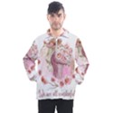 Women with flowers Men s Half Zip Pullover View1