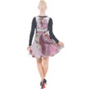 Women with flowers Plunge Pinafore Velour Dress View2