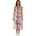 Women with flowers Sleeveless Shoulder Straps Boho Dress View1