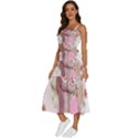 Women with flowers Sleeveless Shoulder Straps Boho Dress View2