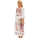 Women with flower Midsummer Wrap Dress View2