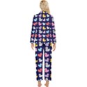 Micro Duck Pattern Womens  Long Sleeve Velvet Pocket Pajamas Set View2