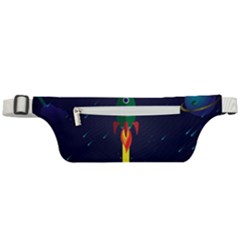 Rocket Halftone Astrology Astronaut Active Waist Bag