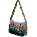 City Buildings Urban Dawn Zip Up Shoulder Bag View2