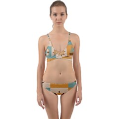 Nautical Elements Collection Wrap Around Bikini Set