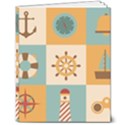 Nautical Elements Collection 8  x 10  Softcover Notebook View1