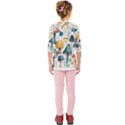Mushroom Forest Fantasy Flower Nature Kids  Quarter Sleeve Raglan Tee View2