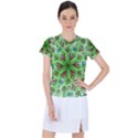 Flower Mandala Art Drawing Spring Background Women s Sports Top View1