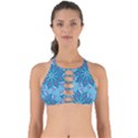 Flower Template Mandala Nature Blue Sketch Drawing Perfectly Cut Out Bikini Top View1