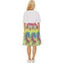 Fractal Spiral Abstract Background Vortex Yellow Classic Short Skirt View4