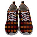 Autumn Fall Leaves Season Background Glitter Art Women Athletic Shoes View1