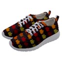 Autumn Fall Leaves Season Background Glitter Art Women Athletic Shoes View2