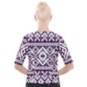 Illustration Ukrainian Folk Seamless Pattern Ornament Cropped Button Cardigan View2