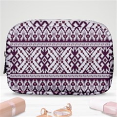 Illustration Ukrainian Folk Seamless Pattern Ornament Make Up Pouch (small)