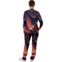 Fire Flame Burn Hot Heat Light Burning Orange Casual Jacket and Pants Set View2