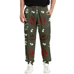 Art Halloween Pattern Creepy Design Digital Papers Men s Elastic Waist Pants