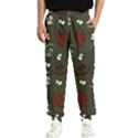 Art Halloween Pattern Creepy Design Digital Papers Men s Elastic Waist Pants View1