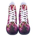 Pink Flower Men s High-Top Canvas Sneakers View1