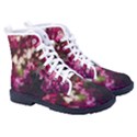 Pink Flower Men s High-Top Canvas Sneakers View3