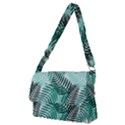 Background Pattern Texture Leaves Design Wallpaper Full Print Messenger Bag (M) View1