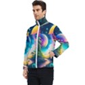 Jungle Moon Light Plants Space Men s Bomber Jacket View3