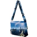 Futuristic City Fantasy Scifi Full Print Messenger Bag (L) View2