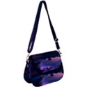 Lake Mountain Night Sea Flower Nature Saddle Handbag View1