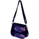 Lake Mountain Night Sea Flower Nature Saddle Handbag View2