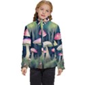 Mushroom Fungus Kids  Puffer Bubble Jacket Coat View1