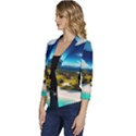 Beach Island Nature Women s Casual 3/4 Sleeve Spring Jacket View2