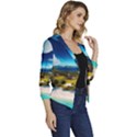 Beach Island Nature Women s Casual 3/4 Sleeve Spring Jacket View3
