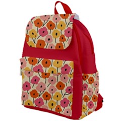 Floral Pattern Shawl Top Flap Backpack by flowerland