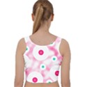 Wallpaper Pink Velvet Racer Back Crop Top View2