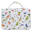 Vector Baby Dino Seamless Pattern Satchel Handbag View3