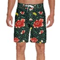 Background Vintage Japanese Design Men s Beach Shorts View1