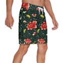 Background Vintage Japanese Design Men s Beach Shorts View3