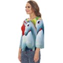 Unicorn design Cut Out Wide Sleeve Top View2