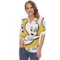 Casper2 Zip Up Long Sleeve Blouse View2