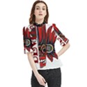 Devil2 Frill Neck Blouse View1