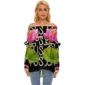 Lotus2 Off Shoulder Chiffon Pocket Shirt View1