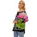 Lotus2 Off Shoulder Chiffon Pocket Shirt View2