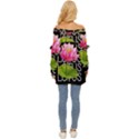 Lotus2 Off Shoulder Chiffon Pocket Shirt View4