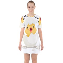 Cute Chick Sixties Short Sleeve Mini Dress