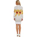 Cute Chick Long Sleeve Shirt Collar Bodycon Dress View4
